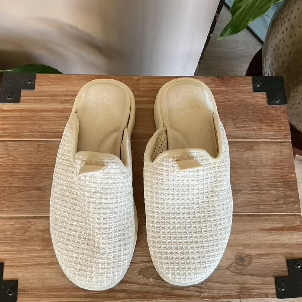 Museum of Peace & Quiet x Lusso Cloud Pelli Bone/Off White Slipper Mules Size 8